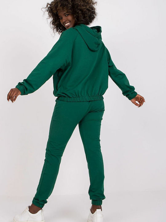 Relevance Damen-Sweatpants-Set Dark Green