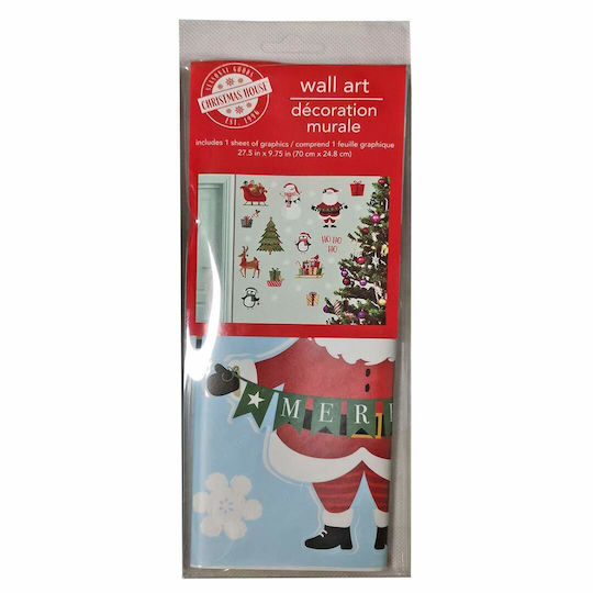 XMASfest Χριστουγεννιάτικα Αυτοκόλλητα για Παράθυρο 25x70εκ.