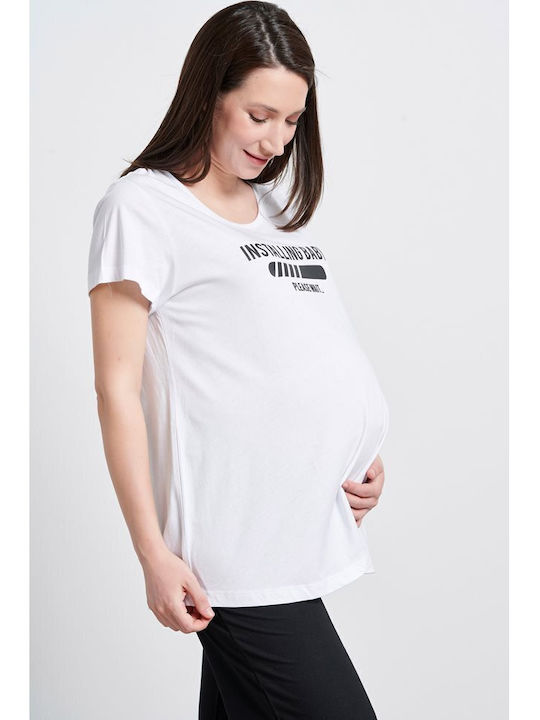 BodyTalk 1221-909828 T-shirt Εγκυμοσύνης Λευκό