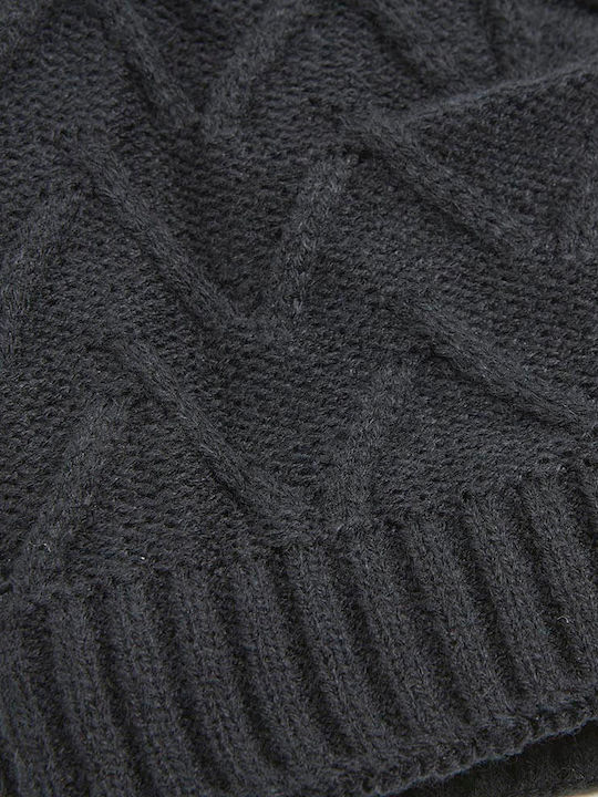 Verde Beanie Beanie with Knit in Black color