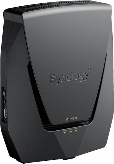 Synology WRX560 Drahtlos Router Wi-Fi 6 mit 4 Anschlüssen Gigabit Ethernet