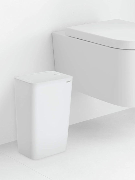Rayen Plastic Bathroom Basket 9lt White