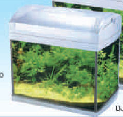 Boyu Fisch-Aquarium mit Kapazität von 20Es mit Umwälzpumpe und 54x32x35cm Weiß