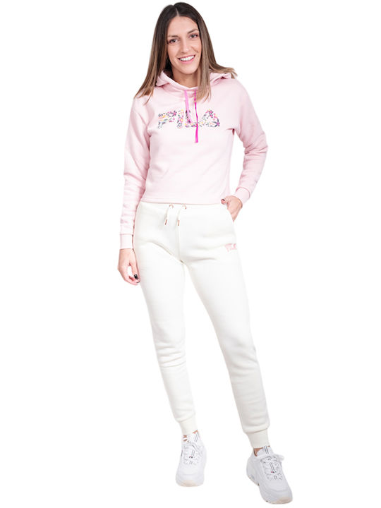Lucy Cropped Γυναικείο Φούτερ Ροζ