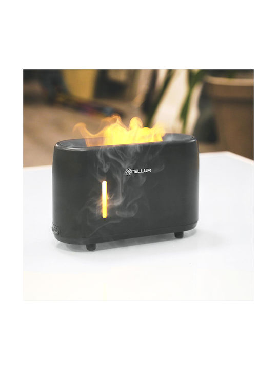 Tellur Aromatherapy Diffuser Flame Aroma with Remote Control Black TLL441131