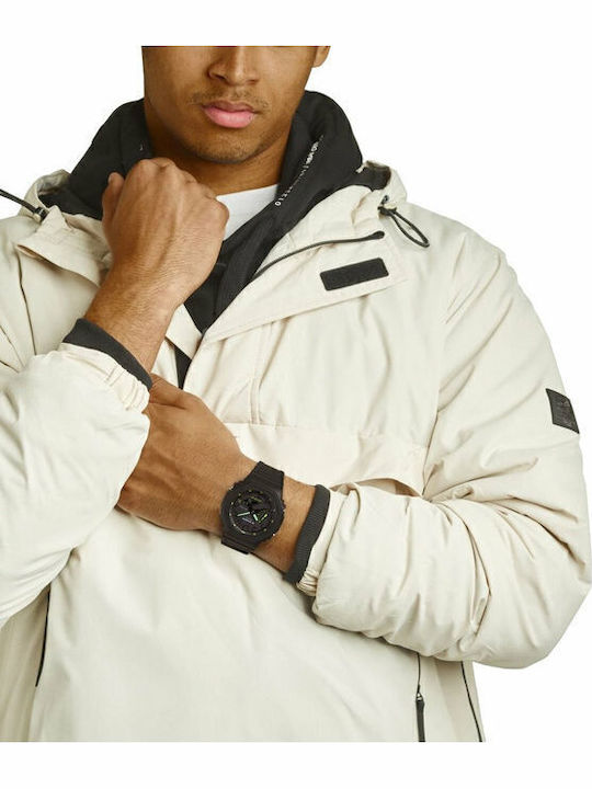 Casio G-Shock Analog/Digital Men's Watch 45mm Chronograph Battery with Black Rubber Strap