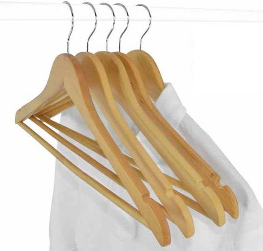 Bakaji Clothes Hanger Beige 01822805 8pcs