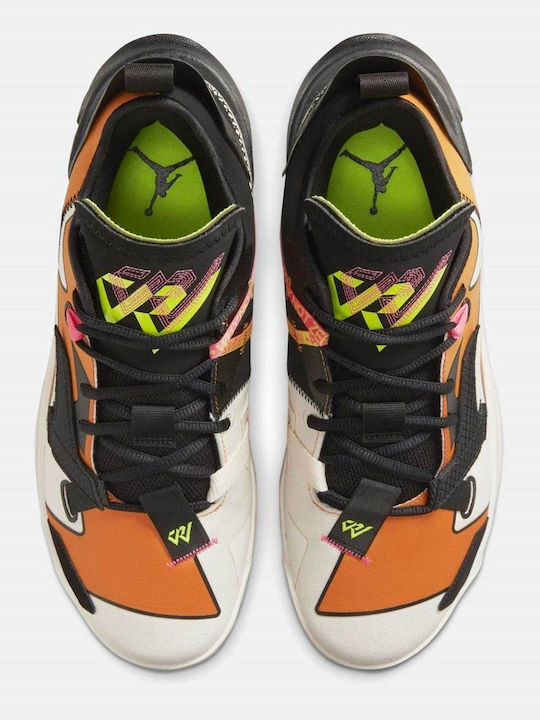 Why Not Zer0.4 Low Basketball Shoes Pale Ivory / Black / Alpha Orange