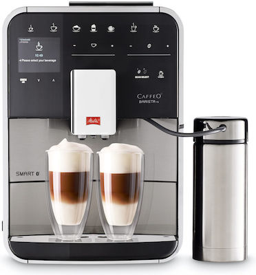 Melitta Barista Smart TS Automatische Espressomaschine 1450W Druck 15bar mit Mahlwerk Silber