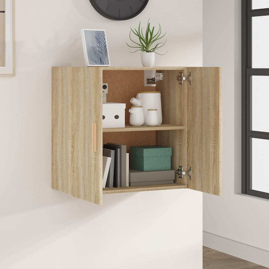 Hängeschrank fürs Wohnzimmer aus Spanplatte Beige 60x30x60 cm