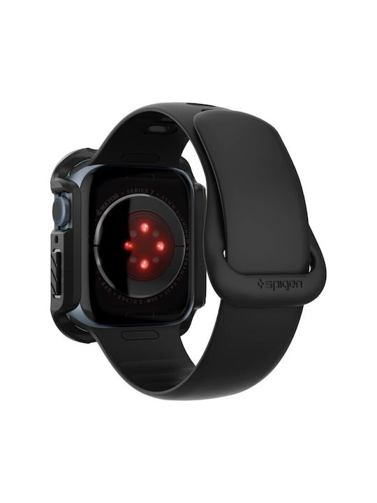 Spigen Tough Armor Θήκη Σιλικόνης σε Μαύρο χρώμα για Apple Watch 45mm