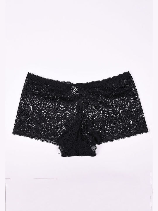 Hana Women's Boxer with Lace Black