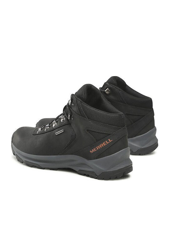 Merrell Erie Mid LTR WP Ανδρικά Ορειβατικά Μποτάκια Μαύρα