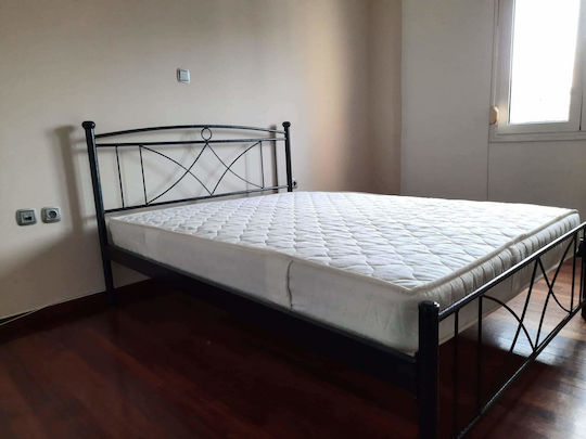 016 Κρεβάτι Ημίδιπλο για Στρώμα 110x190cm Μαύρο