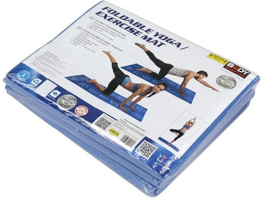BB 8301 Foldable Exercise Mat Yoga Blue (173x61x0.4cm)