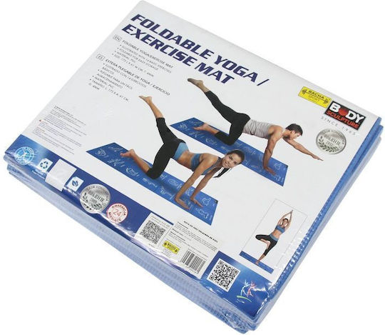 BB 8301 Foldable Exercise Mat Yoga Blue (173x61x0.4cm)