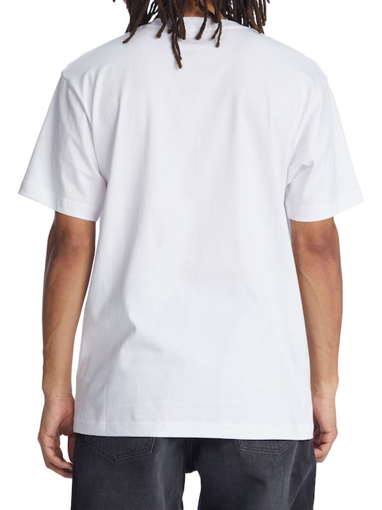 DC Jump Star Ανδρικό T-shirt Λευκό με Στάμπα