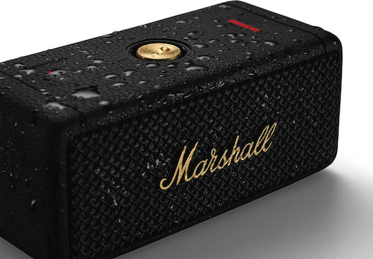 Marshall Emberton II Waterproof Bluetooth Speaker 20W with Battery Life up to 30 hours Black Brass