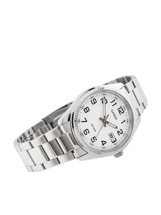 Casio Men's Watch 38.5mm Battery with Silver Metal Bracelet