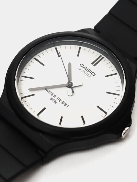 Casio Men's Watch 43.6mm Battery with Black Rubber Strap