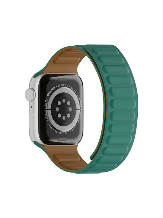 Techsuit Watchband Armband Silikon Türkis (Apple Watch 2 / 3 / 4 / 5 / 6 / 7 / 8 / SE / ULTRA - 42 / 44 / 45 / 49 mm)