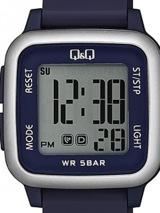 Q&Q Uhr Batterie mit Kautschukarmband