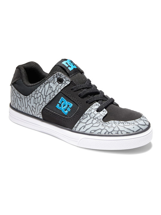 DC Kids Sneakers Grey / Black / Blue