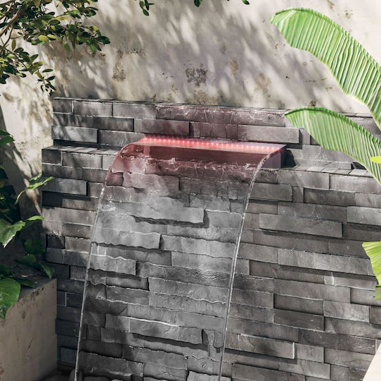 vidaXL Poolzubehör mit LED-Beleuchtung 8x60x21cm Gray