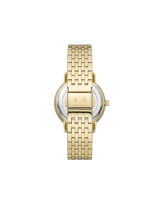 Armani Exchange Uhr mit Gold Metallarmband