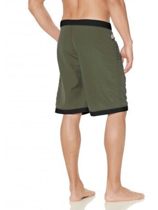 Clennell Men's Swimwear Bermuda Olive / Black with Patterns