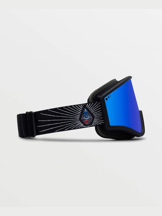 Volcom YAE Jamie Lynn Μάσκα Σκι & Snowboard Ενηλίκων με Φακό Καθρέπτη Bluc/Blue Chrome