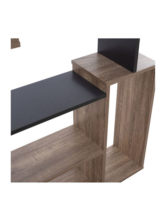 Bookcase Shay Grey 85x22x140cm