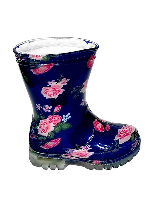 Mitsuko Kids Wellies with Internal Lining Blue