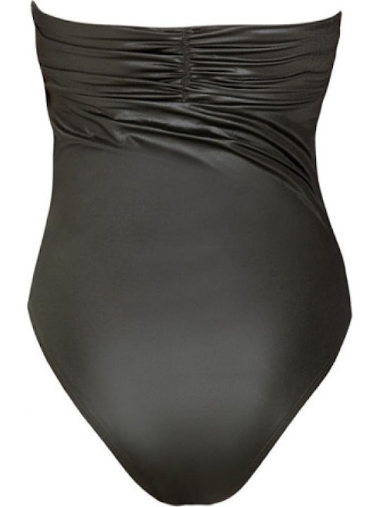 One-Piece Swimsuit with Padding Black