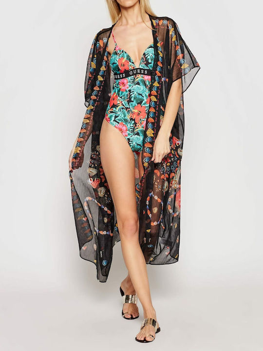 Floral Green One Piece Swimsuit