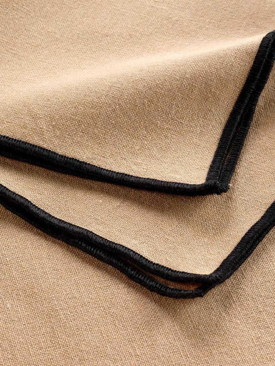 Cotton Napkin Set 3 Pieces L-C Mistraline Beige 40x40cm