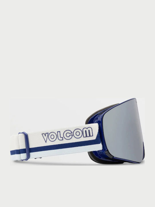Volcom Odyssey Μάσκα Σκι & Snowboard Ενηλίκων Μπλε με Φακό Φιμέ σε Γκρι Χρώμα