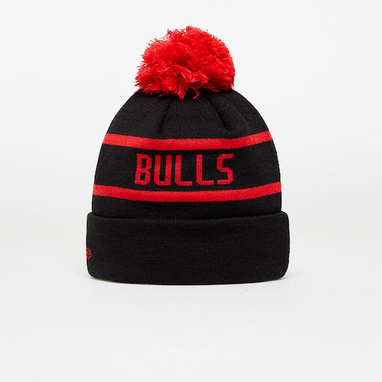 Chicago Bulls Jake Pom Pom Beanie Căciulă Simplu Pentru Bărbați Tricotată Neagră
