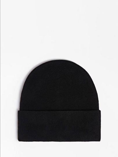 Beanie Γυναικείος Σκούφος Πλεκτός σε Μαύρο χρώμα