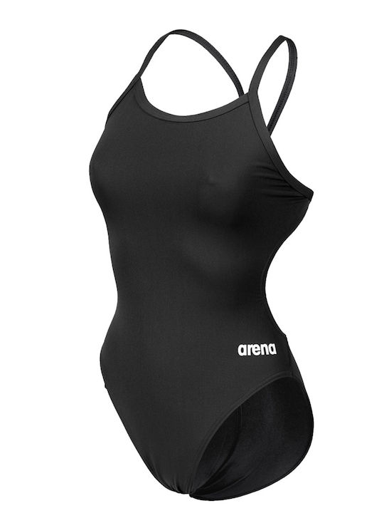 Athletic One-Piece Swimsuit Black