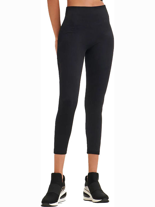 Women's Cropped Training Legging High Waisted Black