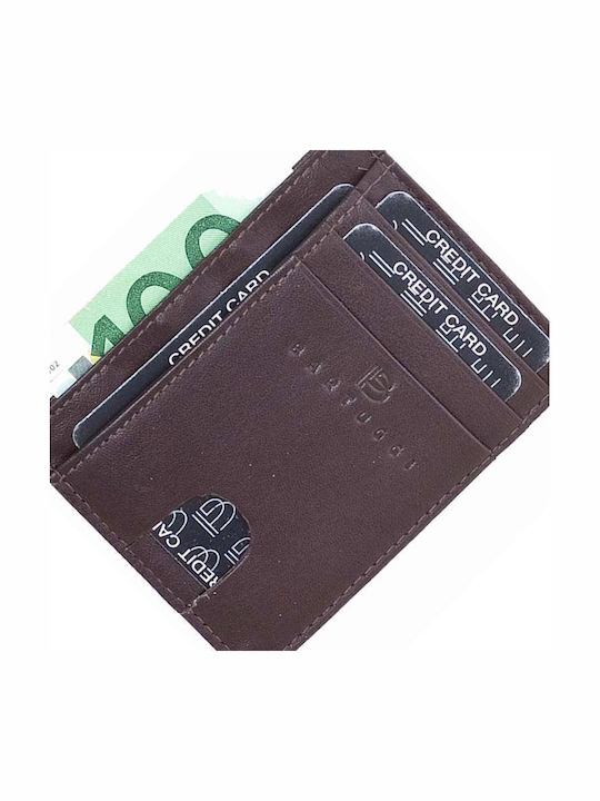 521-100 Leather Men's Wallet Cards Brown