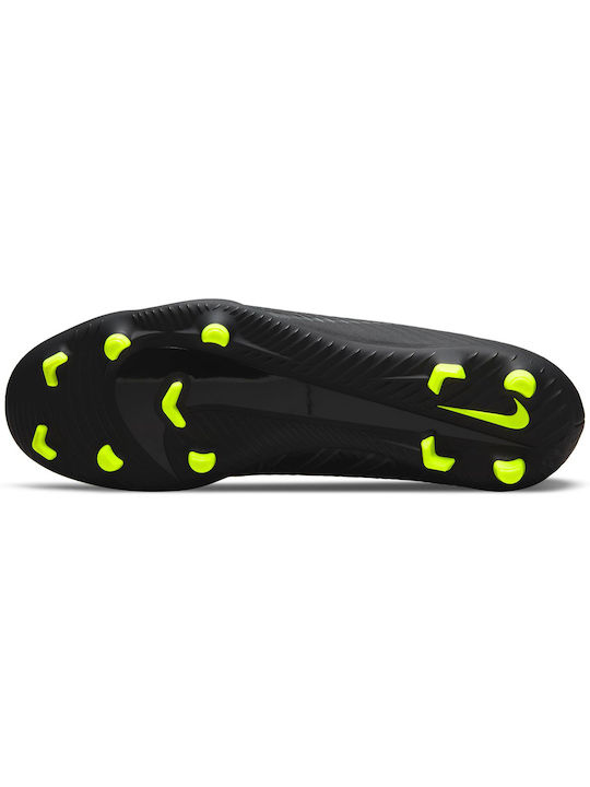 Nike Mercurial Vapor 15 Club MG Χαμηλά Ποδοσφαιρικά Παπούτσια με Τάπες Black / Dark Smoke Grey / Summit White / Volt