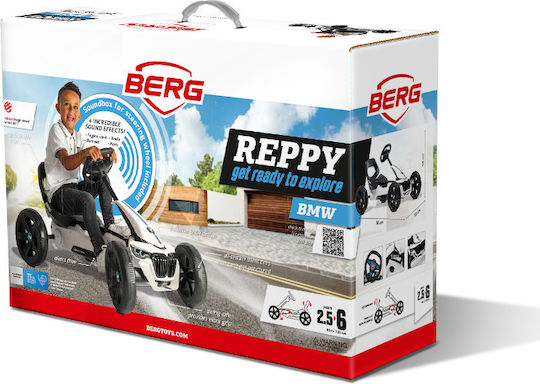 Reppy GP Go Kart Cu Un Loc Cu Pedală Roșu