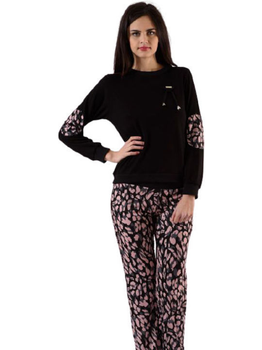 Zen Intimates Winter Women's Pyjama Set Black