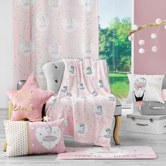 Atmosphera Petite Etoile Детско килимче Розов 45x75см