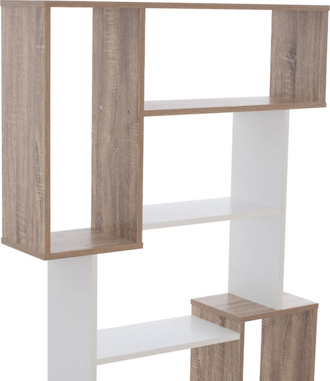 Βιβλιοθήκη Λευκό 85x22x140εκ.