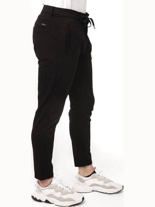 Noribu Trousers Elastic in Loose Fit Black