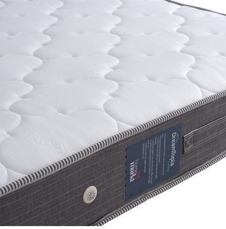 HomeMarkt Dreamtopia Lullaby Einzel Orthopädisch Matratze Schaum Beidseitig 90x190x20cm mit Aloe Vera