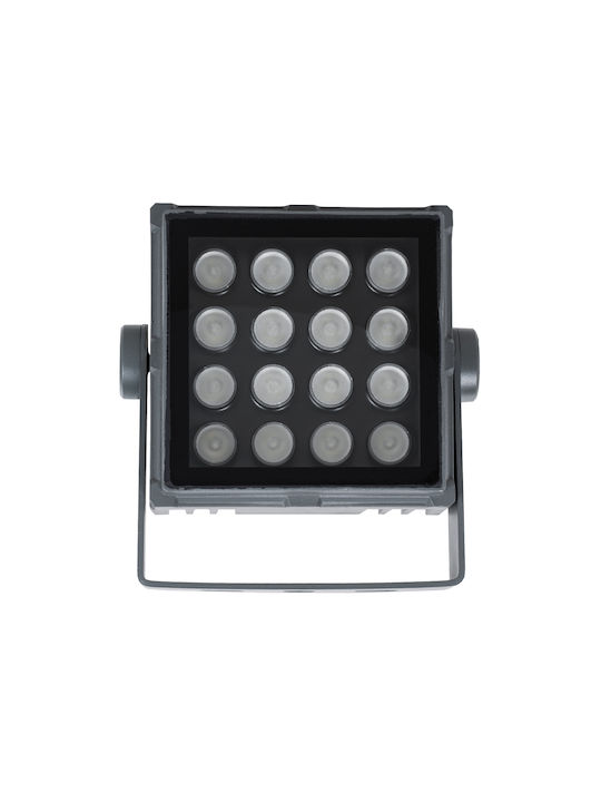 GloboStar Flood-Tiny Outdoor Floor Lamp LED Wall Washer 27W RGBW IP65 Gray